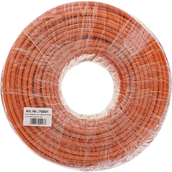 InLine InLine® Solid Installation Cable 250MHz S/STP Cat.6 CU AWG23 halogen free 300m
