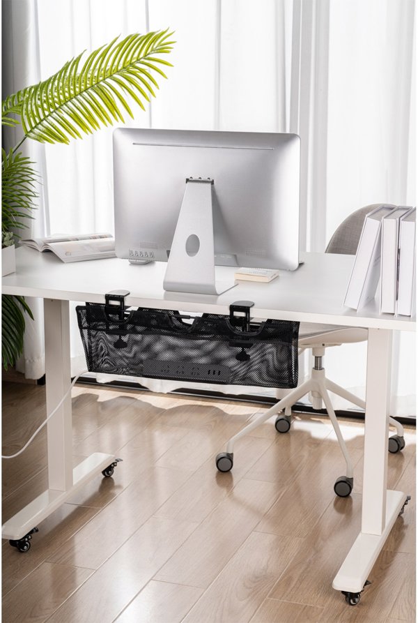InLine InLine® Storage net for under-table mounting, black