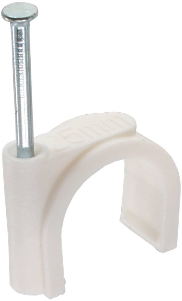 InLine InLine® 50 pcs. Pack Round Cable Clamp 8mm white