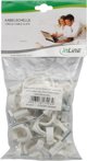 InLine InLine® 50 pcs. Pack Round Cable Clamp 8mm white