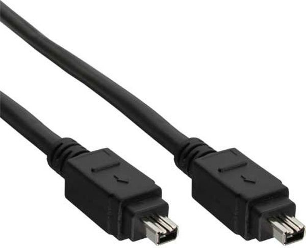 Καλώδιο Firewire 4-pin - Firewire 4-pin, 1m, Czarny (34443) της InLine