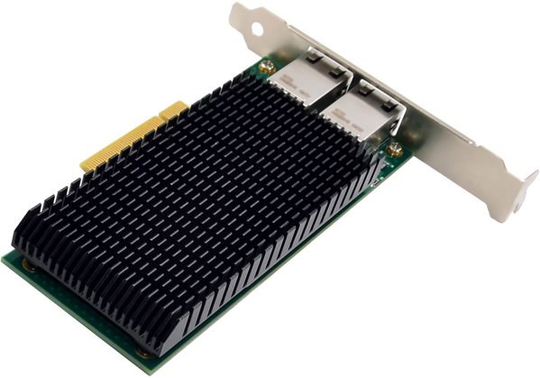InLine® Dual 10-Gigabit Netzwerkkarte, 2x RJ45 10Gb/s, PCIe x8