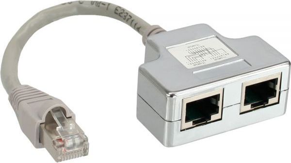 InLine Διπλασιαστής Θυρών ISDN 69932A, 1x RJ45 Αρσενικό σε 2x RJ45 Θηλυκές