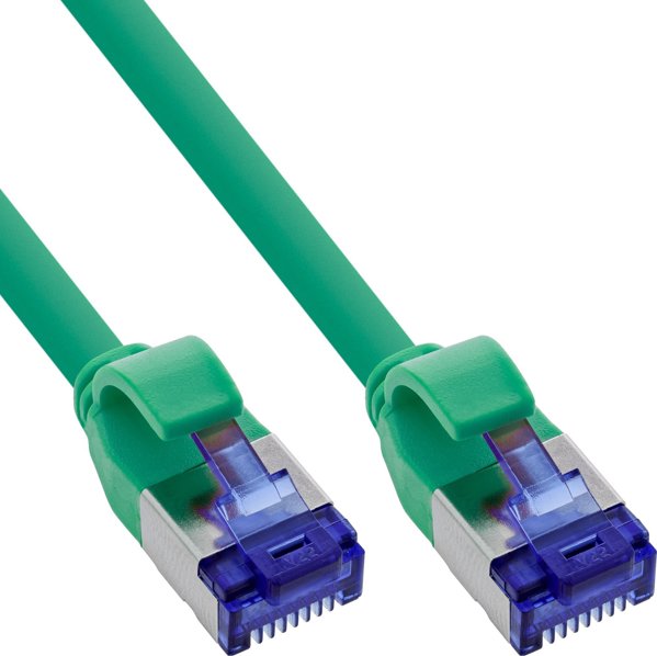 InLine Cat.6A Patchkabel Slim, S/FTP, TPE (LSZH), PoE, 7.5m, Πράσινο