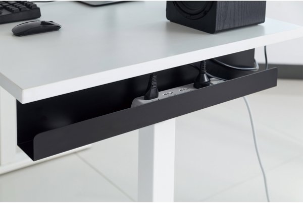 InLine InLine® cable management system for under-table mounting, white