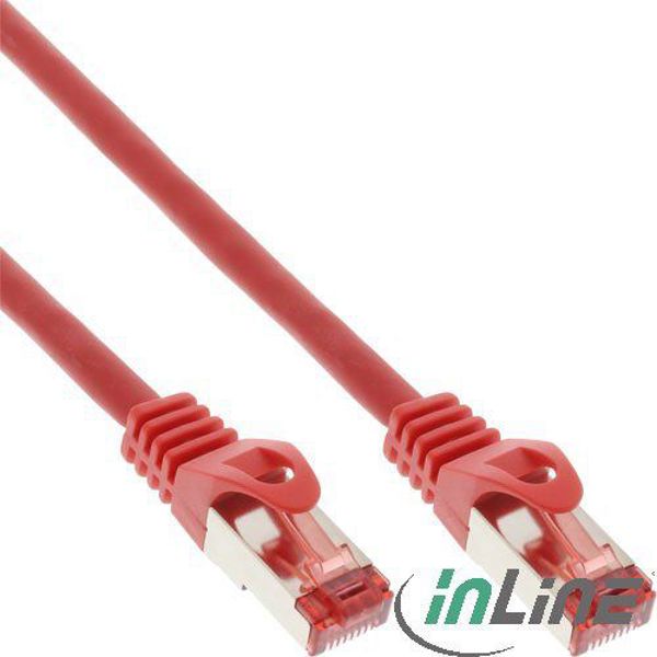 InLine Καλώδιο Δικτύου Patch Cable S/FTP Cat.6 250MHz, 10m, RJ45, Κόκκινο
