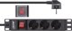 InLine InLine® 10" PDU, 3-port protective socket, with switch, 2m, black