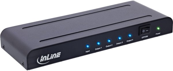 InLine® HDMI Splitter/Verteiler, 4-fach, 4K2K@60Hz kompatibel