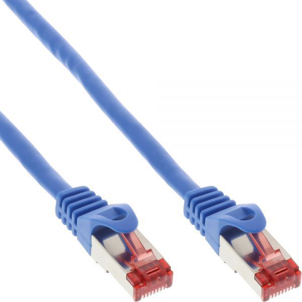 Καλώδιο Δικτύου InLine Patchcord S/FTP Cat.6 250MHz, Χάλκινο, PVC, Μπλε, 40m (76440B)