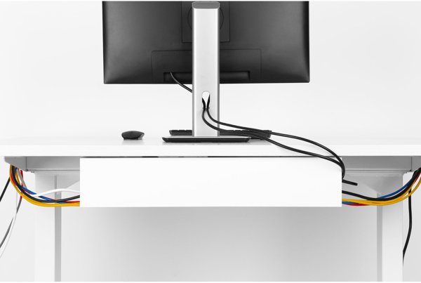 InLine InLine® cable management system for under-table mounting, black