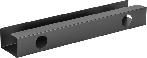 InLine InLine® cable management system for under-table mounting, black