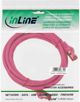 InLine Καλώδιο Δικτύου Patchcord S/FTP Cat.6, 250MHz, PVC, Ροζ, 1.5m