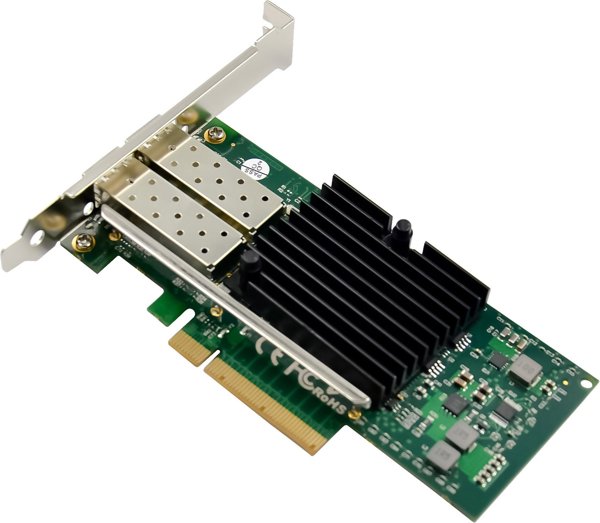 InLine® Dual 10-Gigabit Netzwerkkarte, 2x SFP+, PCIe x8, inkl. LP Slotblech