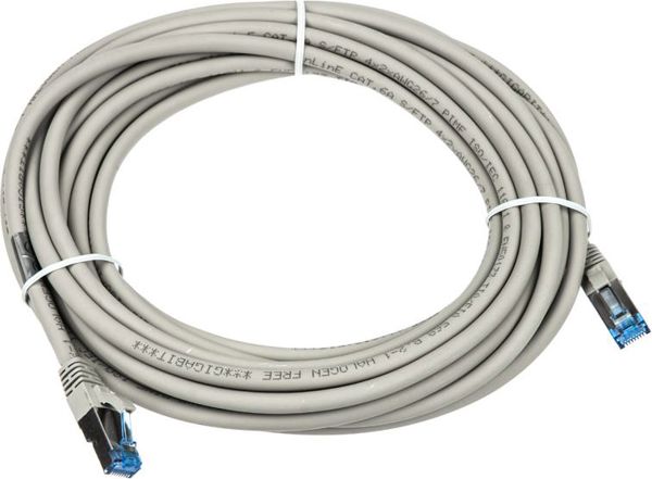 InLine Καλώδιο Δικτύου Patch Cat.6A S/FTP, 500MHz, Halogen-Free, Γκρι, 7.5m