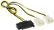 InLine SATA 15-pin - 2-pin x2, 0.3m, Πολύχρωμο (29683F)