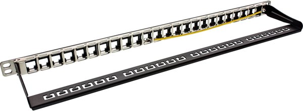 InLine InLine® Blank Patch Panel 19" 24 Port 0.5U black for RJ45 Keystones