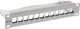InLine InLine® 10" Patchpanel empty panel 12-way, for Keystone modules, 1U, RAL 7035 grey