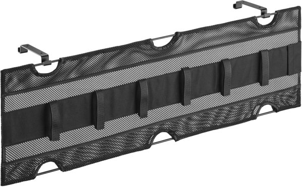 InLine InLine® Storage net with hook-and-loop straps, for under-table mounting, black