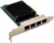 InLine® Quad Gigabit Netzwerkkarte, 4x RJ45 2,5Gb/s, PCIe x4, inkl. low profile