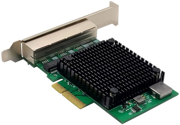 InLine® Quad Gigabit Netzwerkkarte, 4x RJ45 2,5Gb/s, PCIe x4, inkl. low profile
