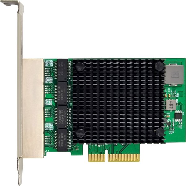 InLine® Quad Gigabit Netzwerkkarte, 4x RJ45 2,5Gb/s, PCIe x4, inkl. low profile