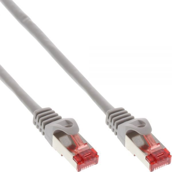 InLine Καλώδιο Δικτύου S/FTP Cat.6, 250MHz, Halogen Free, 50m, Γκρι (76955)