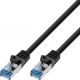 InLine Καλώδιο Δικτύου Patchcord Cat.6A S/FTP, Εύκαμπτο, Μαύρο, 1.5m