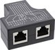 InLine Cat.5e STP T-Adapter, Διπλός Αντάπτορας Δικτύου RJ45 (Port-Doppler), 1x Θηλυκό σε 2x Θηλυκά