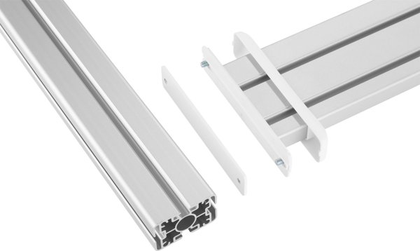 InLine Slatwall Βάση για Πάγκο, Αλουμινένιο Πάνελ 1m με 2 Στηρίγματα 0.86m