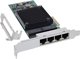 InLine® Quad Gigabit Netzwerkkarte, 4x RJ45 1 Gb/s, PCIe x4