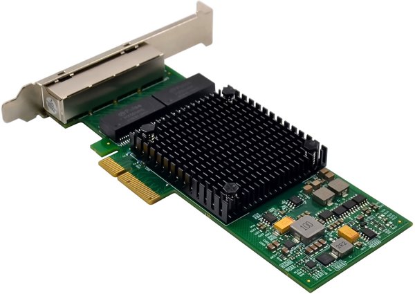 InLine® Quad Gigabit Netzwerkkarte, 4x RJ45 1 Gb/s, PCIe x4