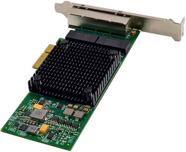 InLine® Quad Gigabit Netzwerkkarte, 4x RJ45 1 Gb/s, PCIe x4