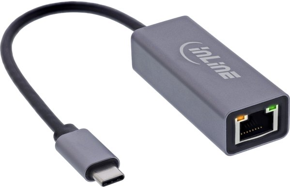 InLine® USB 3.2 Netzwerkadapter Kabel, USB-C zu RJ45 Gigabit Netzwerk