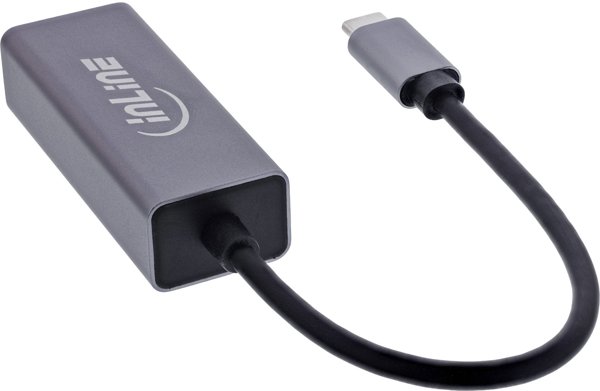 InLine® USB 3.2 Netzwerkadapter Kabel, USB-C zu RJ45 Gigabit Netzwerk