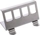 InLine® Keystone SNAP-In Metall-Modulhalter, 4-fach für Hutschiene