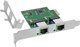 InLine® Dual Gigabit Netzwerkkarte, 2x RJ45 1Gb/s, PCIe x1, inkl. LP Slotblech