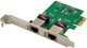 InLine® Dual Gigabit Netzwerkkarte, 2x RJ45 1Gb/s, PCIe x1, inkl. LP Slotblech