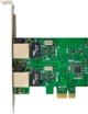 InLine® Dual Gigabit Netzwerkkarte, 2x RJ45 1Gb/s, PCIe x1, inkl. LP Slotblech