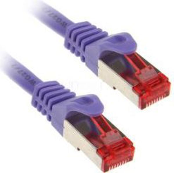 InLine Καλώδιο Δικτύου Cat.6 RJ45 2m, 1000 Mbit - Μωβ (76402P)