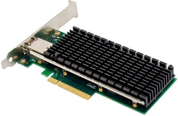 InLine® 10-Gigabit Netzwerkkarte, 1x RJ45 10Gb/s, PCIe x8, inkl. LP Slotblech