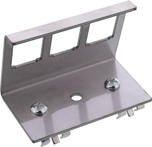 InLine® Keystone SNAP-In Metall-Modulhalter, 3-fach für Hutschiene