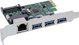 InLine® Combokarte Gigabit Netzwerk und USB 3.2 Gen.1, 1x RJ45, 3x USB-A