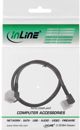 InLine Καλώδιο Mini SAS HD SFF-8643 σε SFF-8643 Γωνιακό με Sideband 0.5m (27626A)
