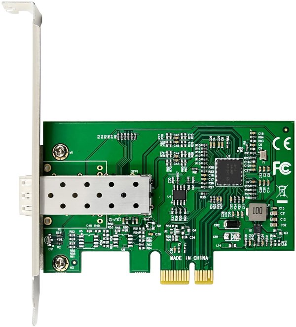InLine® Gigabit Netzwerkkarte, 1x SFP Fiber 1Gb/s, PCIe x1, inkl. LP Slotblech