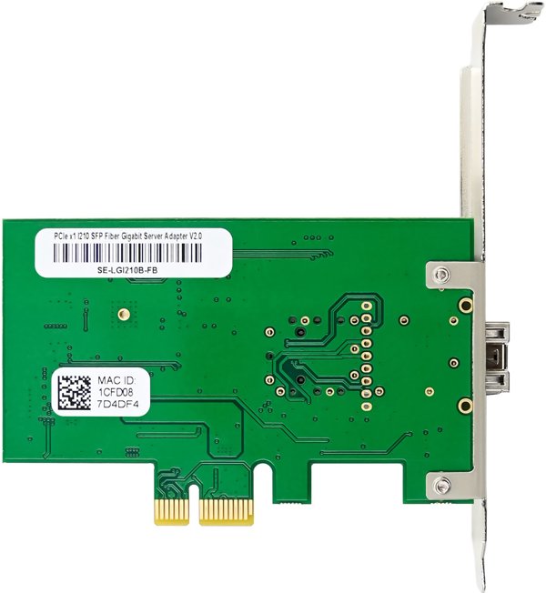 InLine® Gigabit Netzwerkkarte, 1x SFP Fiber 1Gb/s, PCIe x1, inkl. LP Slotblech