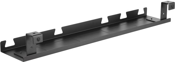 InLine InLine® Cable guide/shelf for under-table mounting, black