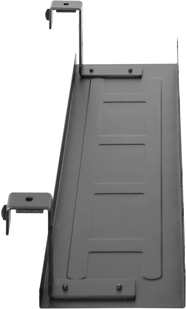 InLine InLine® Cable guide/shelf for under-table mounting, black