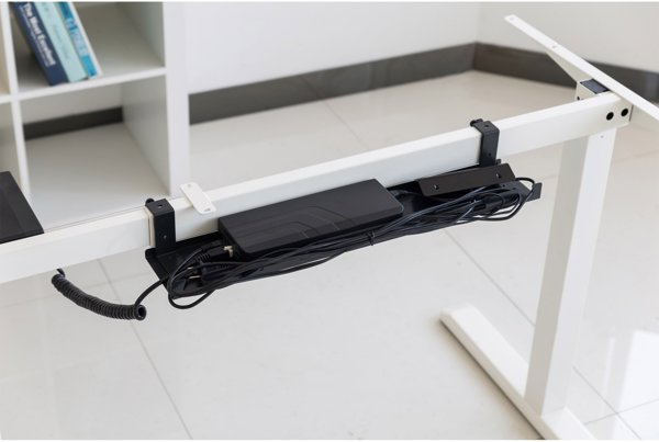 InLine InLine® Cable guide/shelf for under-table mounting, black