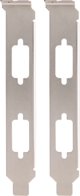 InLine® Slotblech, zur Befestigung von 2x 9pol. Sub D St. oder Bu., 2er Pack