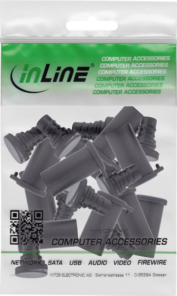 Καλύμματα προστασίας από σκόνη InLine® για συνδέσμους φωτοβολταϊκών ηλιακών, σετ 10 τεμαχίων